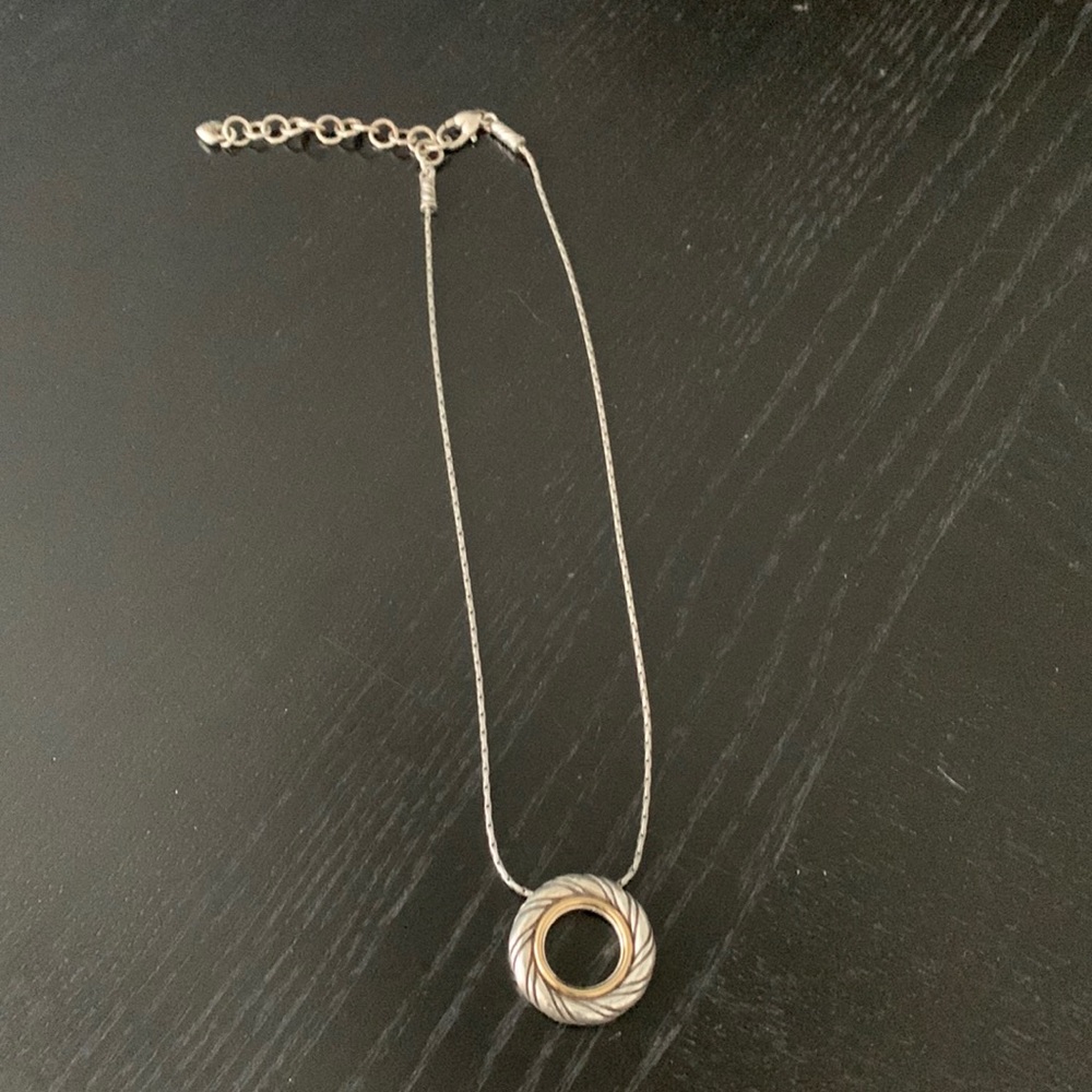 2 sided - silver or gold - Brighton necklace